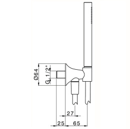 Фото Душевой комплект Cisal Vita VI00303321, хром