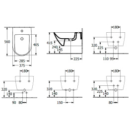 Фото Биде Villeroy & Boch Subway 3.0 (447000R1) подвесное, CeramicPlus, альпийский белый