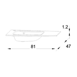 Стеклянная раковина Jacob Delafon Nona EB1884RU-DE4 матовый серый, 80 см