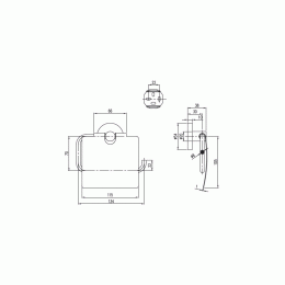 Держатель туалетной бумаги Villeroy&Boch Elements-Tender (TVA15101300061) хром