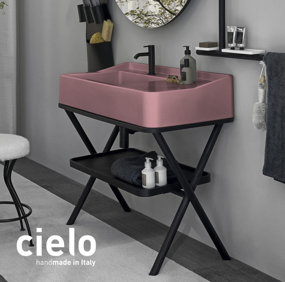 Фото Ceramica CIELO Siwa SWLA CP - Раковина для ванной комнаты 90*50 см (Cipria)