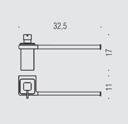 Полотенцедержатель и диспенсер Colombo LULU B6274, хром