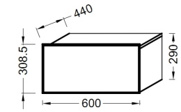 Тумба Jacob Delafon Formilia Standard EB1012-HU-F47, капчучино