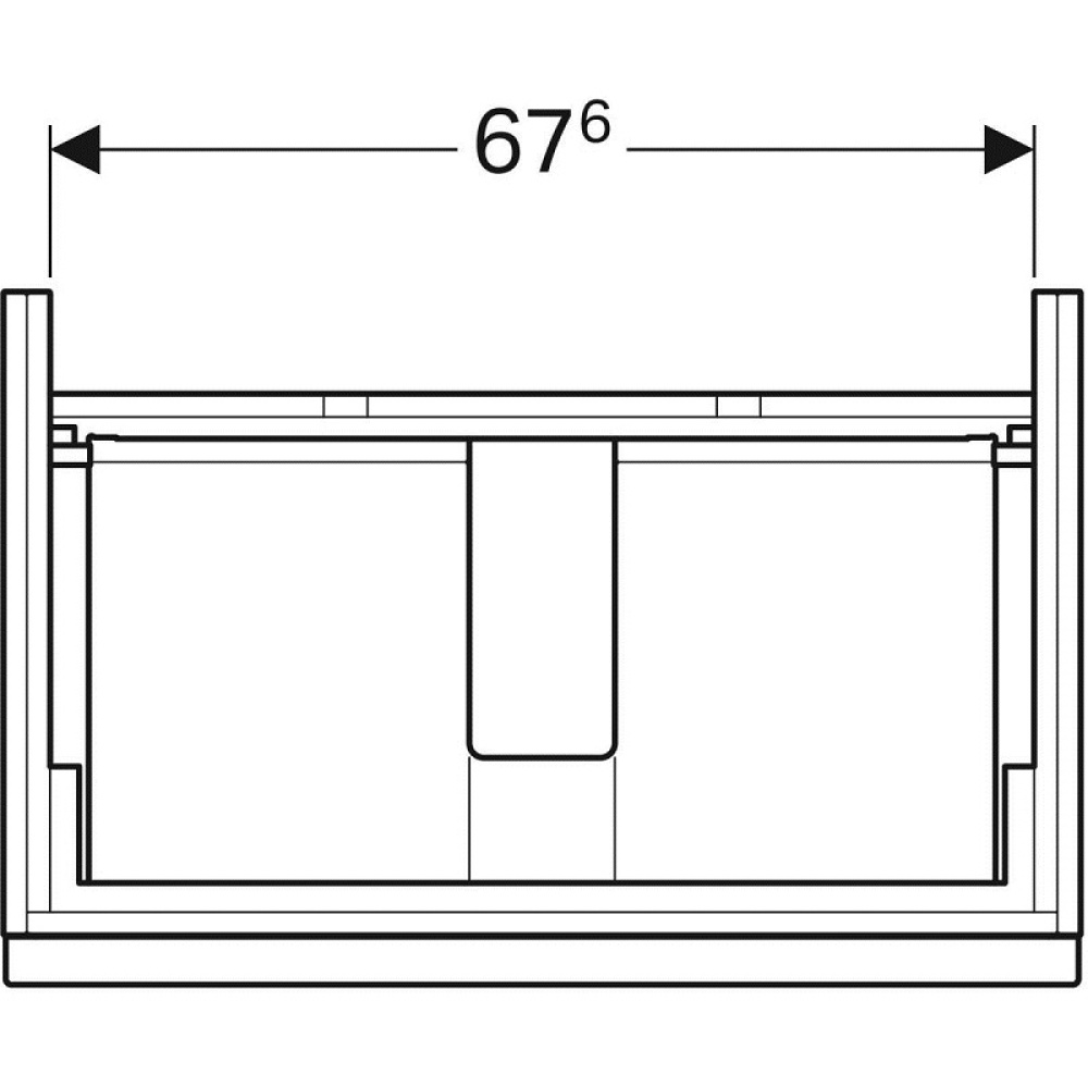 Geberit iCon 841376000 Тумба для раковины, с ящиками выдвижными