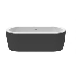 Акриловая ванна 180x80 Cezares (SLIM CENTRAL-180-80-60-W37-SET), овальная