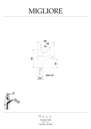 Фото Migliore Maya 18912 Смеситель для биде, бронза