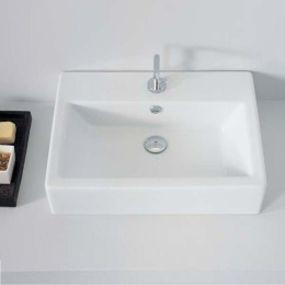 Фото Раковина накладная 50 см ArtCeram Fuori (TFL020 01 00) белый