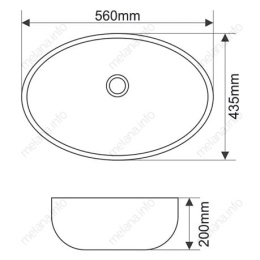 Фото Раковина MELANA MLN-540 540-805