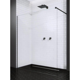 Душевая перегородка Radaway Modo New II Walk-in 55 профиль Черный стекло прозрачное 389055-54-01