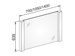 Зеркало с подсветкой Keuco Elegance 11698013000, белый
