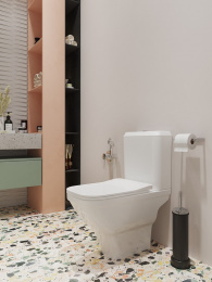 Фото SANTEK 1.WH50.1.573 Лайн Rimless унитаз-компакт безободковый