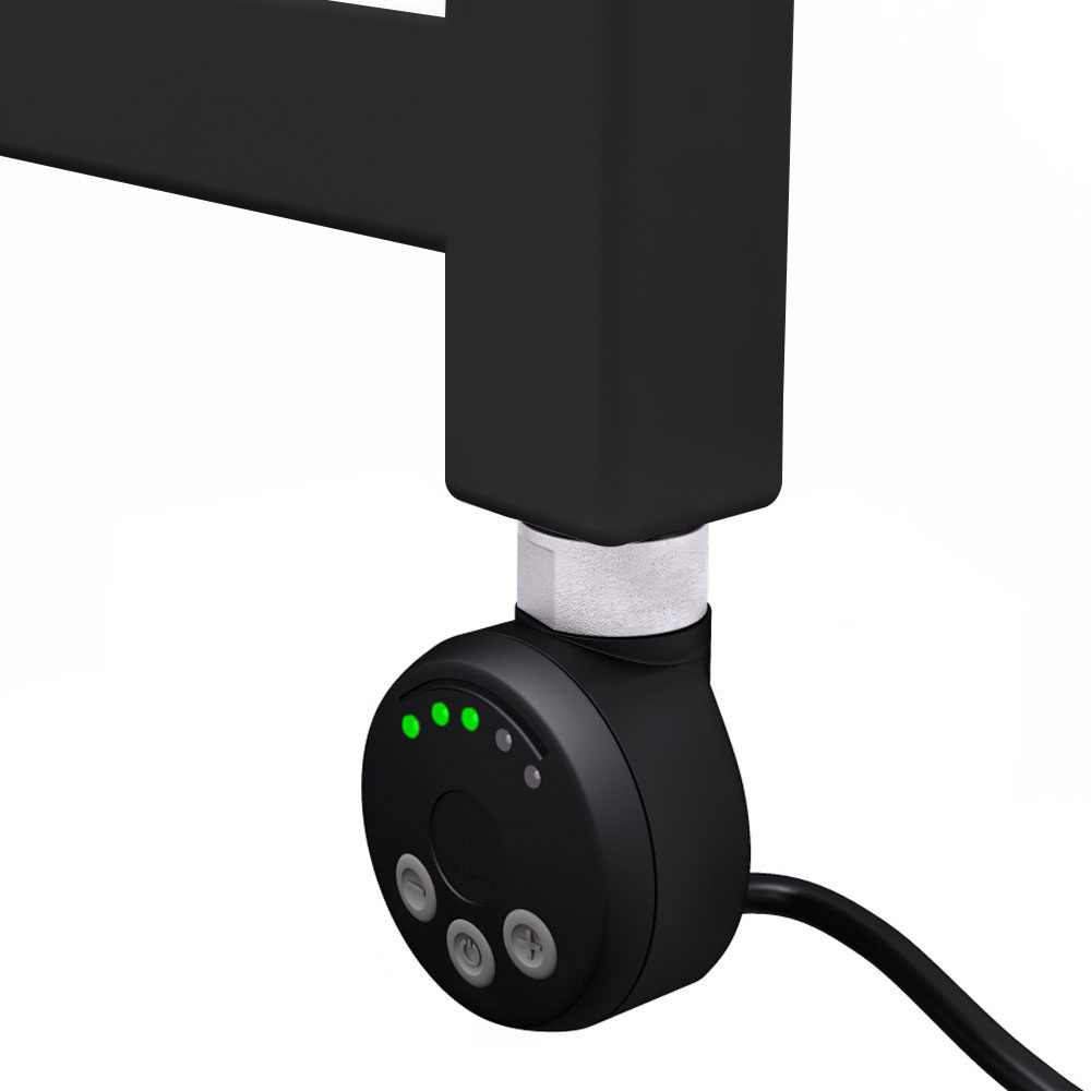 Фото Полотенцесушитель электрический Lemark Atlantiss П10 LM32810REBL 500x800, левый/правый, черный