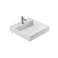 Раковина Ceramicanova Quattro 60 CN0101 над стиральной машиной, цвет Белый
