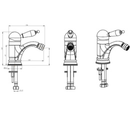 Смеситель для биде Boheme Brillante Ripresa (346) хром