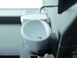 Раковина Simas Lft Spazio LFT 64 bi накладная без отверстия под смеситель, 63*33*17,5 см