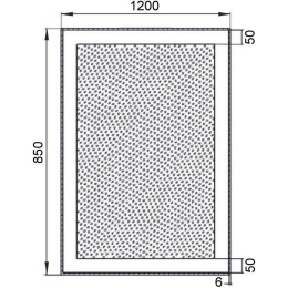 Зеркало с LED подсветкой Aquanet Алассио New (00249349)