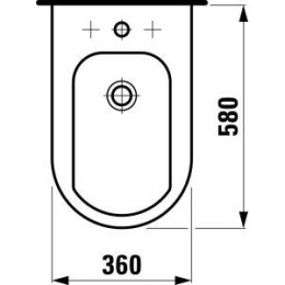 Биде Laufen Living 3243.1 напольное
