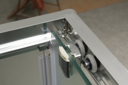 Душевой уголок BelBagno Uno UNO-A-2-90-Cr, 90 х 90 х 185 см, стекло прозрачное/матовое