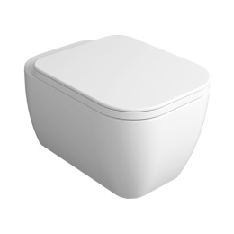 Simas Henges Унитаз подвесной безободковый 38х55 см, цвет белый (без креплений F85)