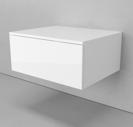 Velvex UNIQUE UNIT tpUNI.60.H27.Y-211 Тумба подвесная выс. 27, выдв. ящик, белый матовый