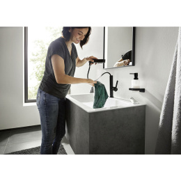 Смеситель для раковины Hansgrohe Finoris (76063670) чёрный матовый