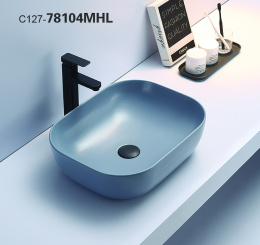 Раковина 50,5 см CeramaLux (78104MHL-4голубой) Прямоугольная