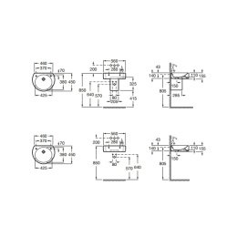 Фото Раковина 56 см Roca Happening (327562000) белый