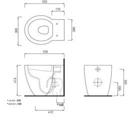 Фото Cielo Easy EASVAE Унитаз напольный (белый)