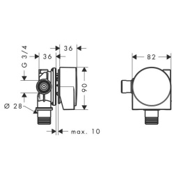 Излив Hansgrohe (58112000)