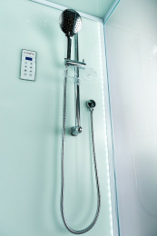 Фото Душевая кабина 115x85x210 Esbano (ESKL115CRL) белый, акрил, Поддон низкий