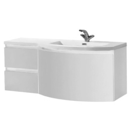 Мебель для ванной Belbagno Prospero 120см правый белый