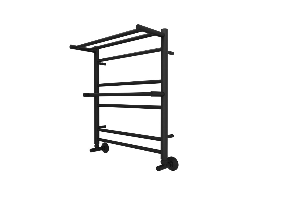 Полотенцесушитель водяной Aquatek Альфа (AQ RRP0760BL), цвет черный