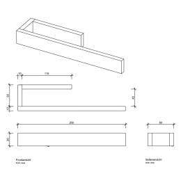 Полотенцедержатель Decor Walther Contract (0651260), черный матовый