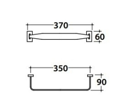Фото Держатель полотенца Globo Relais (PP035CR) хром