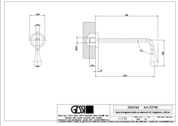 Излив настенный Gessi Goccia (33719#031) хром