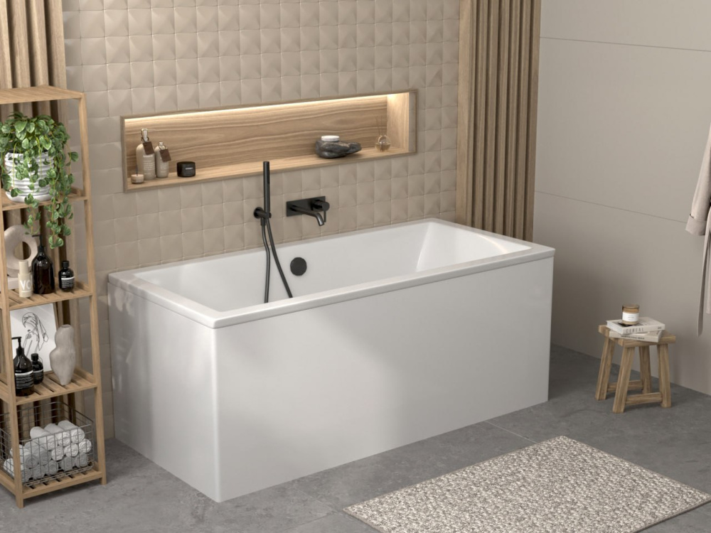 Фото Ванна акриловая 170х80 Alba Spa Kero (ВПР0360000100) прямоугольная, белый глянцевый