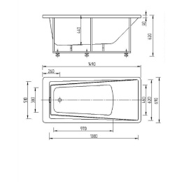 Акриловая ванна 150x70 Aquatek (LIB150-0000024), прямоугольная