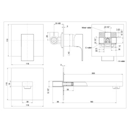 Фото Смеситель для раковины Paini Grazia 21PZ208 черный