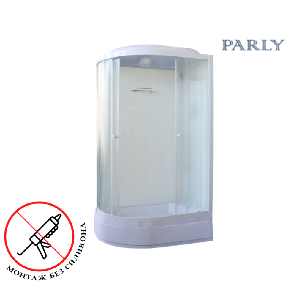 Фото Душевая кабина 120x80x215 Parly (BM121R) белый, Без гидромассажа, ABS-пластик, Поддон средний
