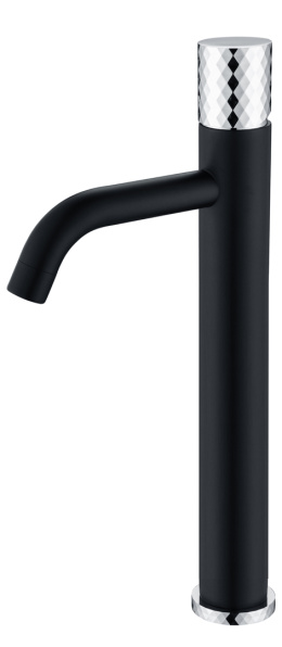 Смеситель для умывальника Boheme Stick (122-BCR) черный