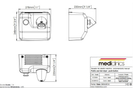 Фото Фен настенный Mediclinics SC0088H цвет Белый