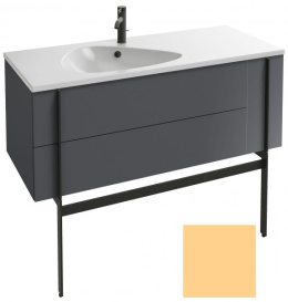 Тумба под раковину Jacob Delafon Nouvelle Vague 120 EB3036-M68, 3 ящика, цвет - желтый матовый