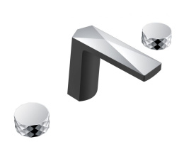 Фото Смеситель врезной Boheme Venturo (150-BCR-DIAMOND) черный, хром