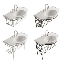 Фото Раковина подвесная Globo Paestum (PA056.BI*3) белый