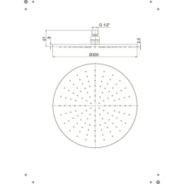 Фото Верхний душ Paini 50CR759/30EBI хром