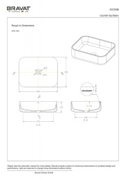 Фото Накладная раковина Bravat Source (C22250W-ENG)