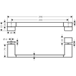 Полотенцедержатель Hansgrohe AddStoris (41759000) хром