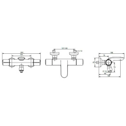 Смеситель Ideal Standard Melange A4281AA термостатический для ванны/душа