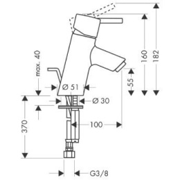 Смеситель для раковины Talis S 32022 000 Hansgrohe
