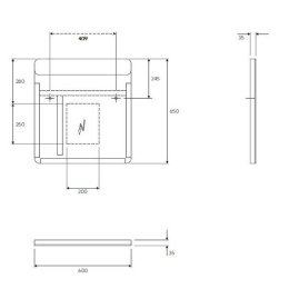 Зеркало с подсветкой IFO Grandy RK142060000 60 х 65 см